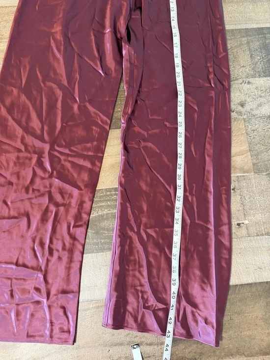 Cami NYC Bristol Satin Pants L Blackberry Minimalist Luxe Lounge Elevated NWT - Picture 3 of 9